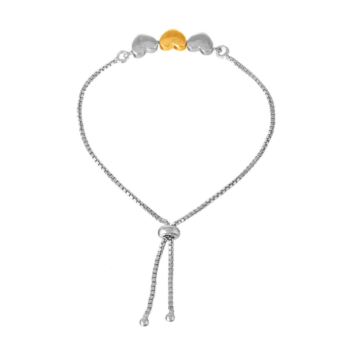 Endless Love Hearts Of Eternity Dual Tone Silver Bracelet