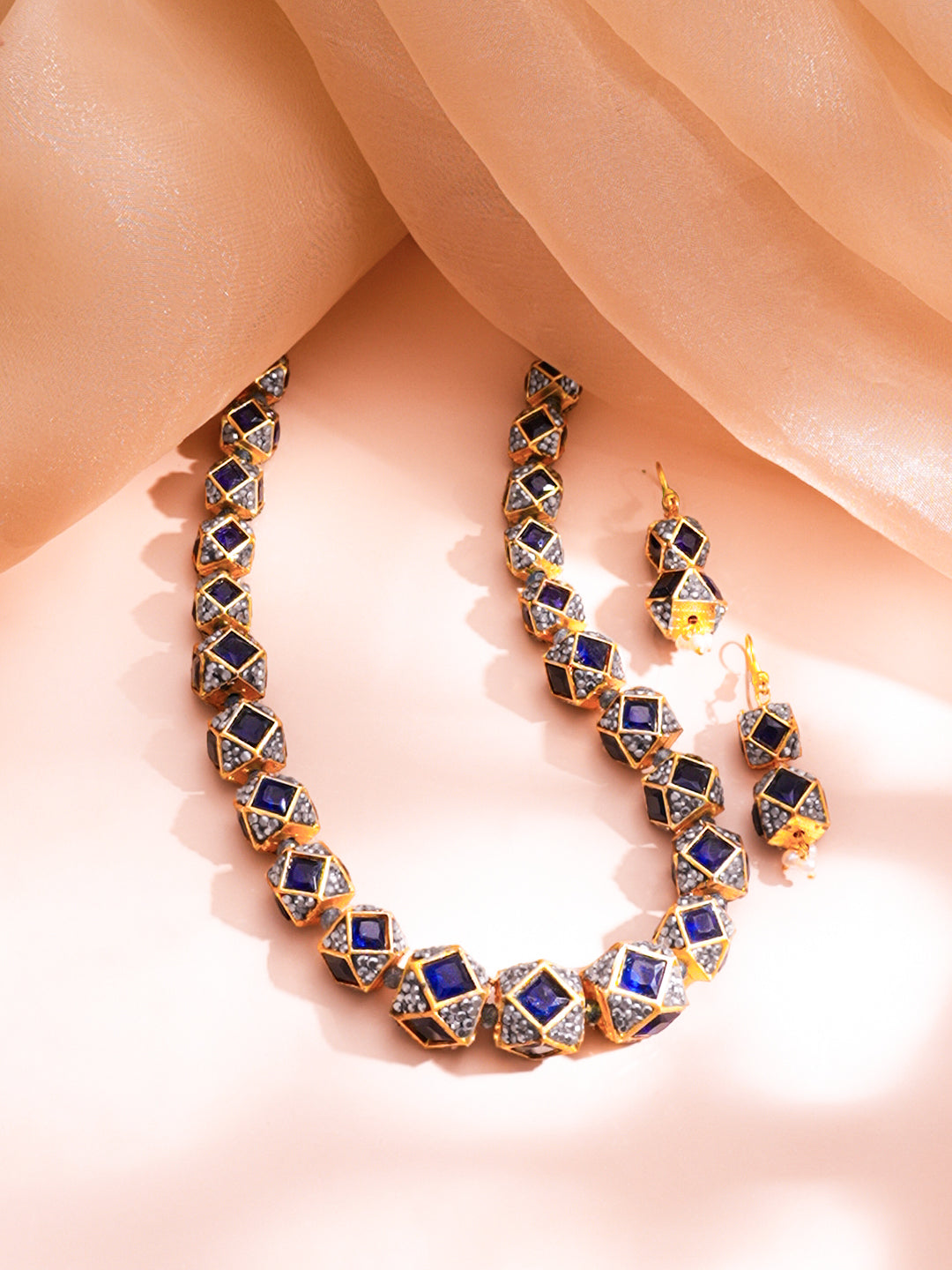 Midnight Blue Luxe Charm Necklace