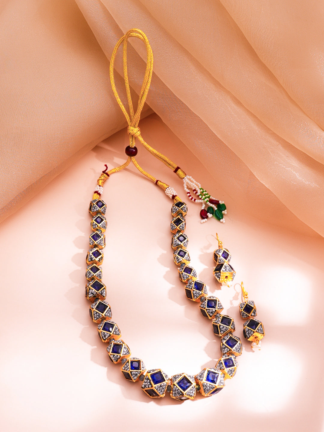 Midnight Blue Luxe Charm Necklace