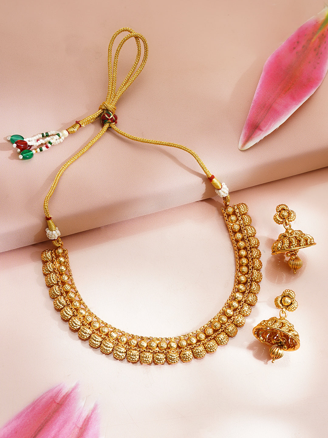 Gold Plated Traditional Necklace Set