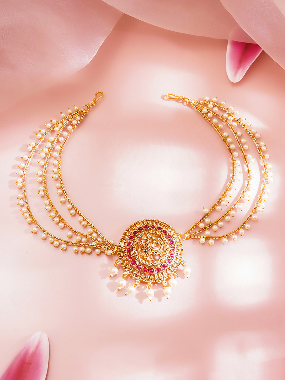 Temple Pearl Chain Hair Accessory