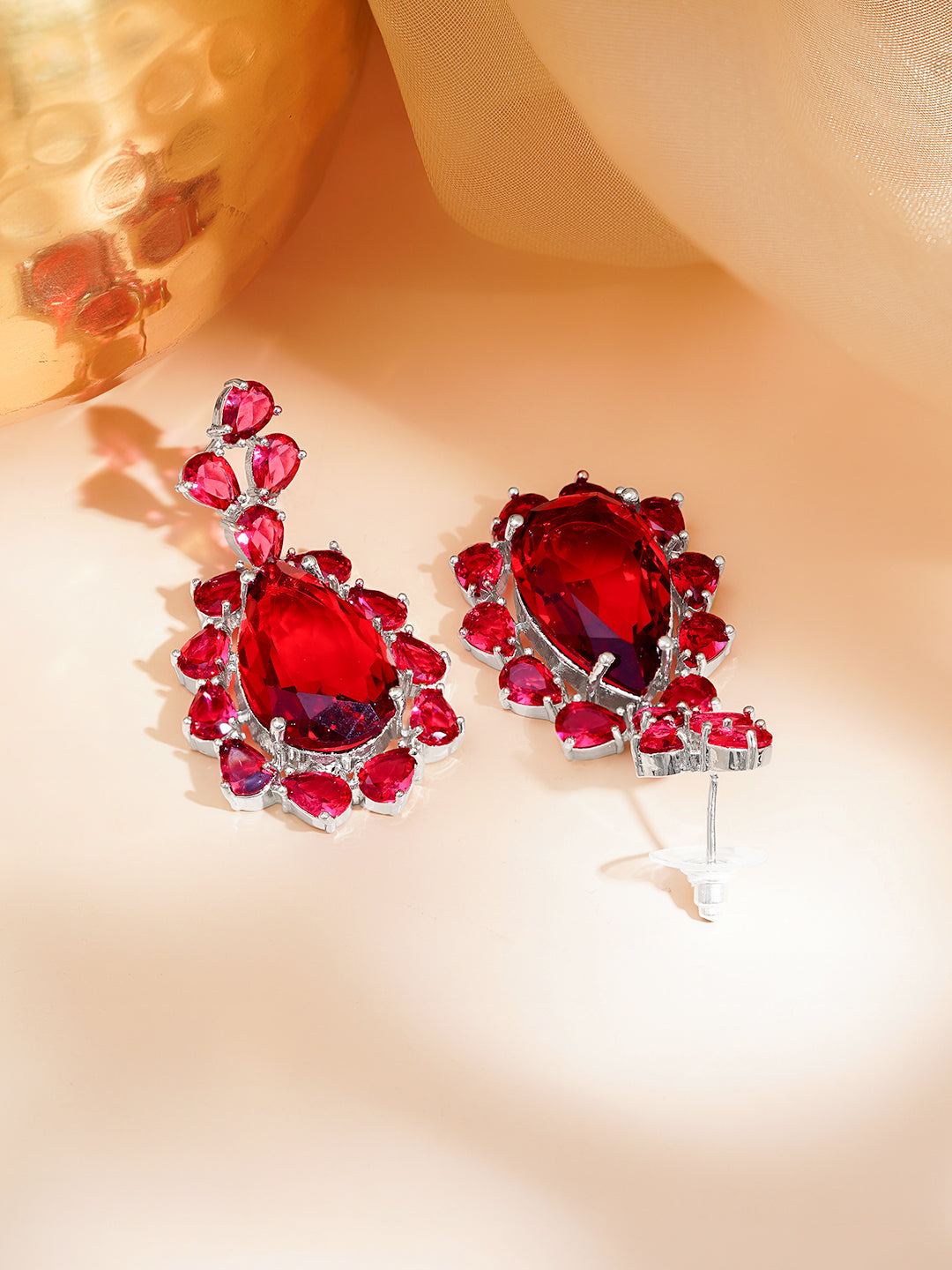 Midnight Blue Drama Statement Earrings