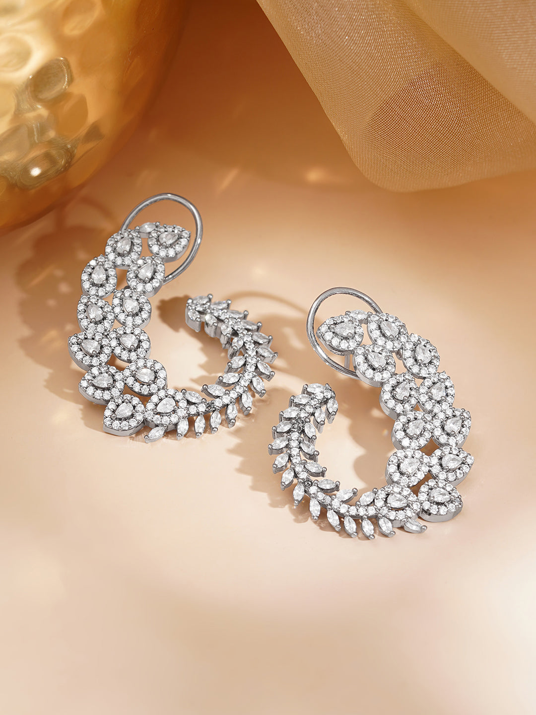 Oxidised Charm Stud Earrings