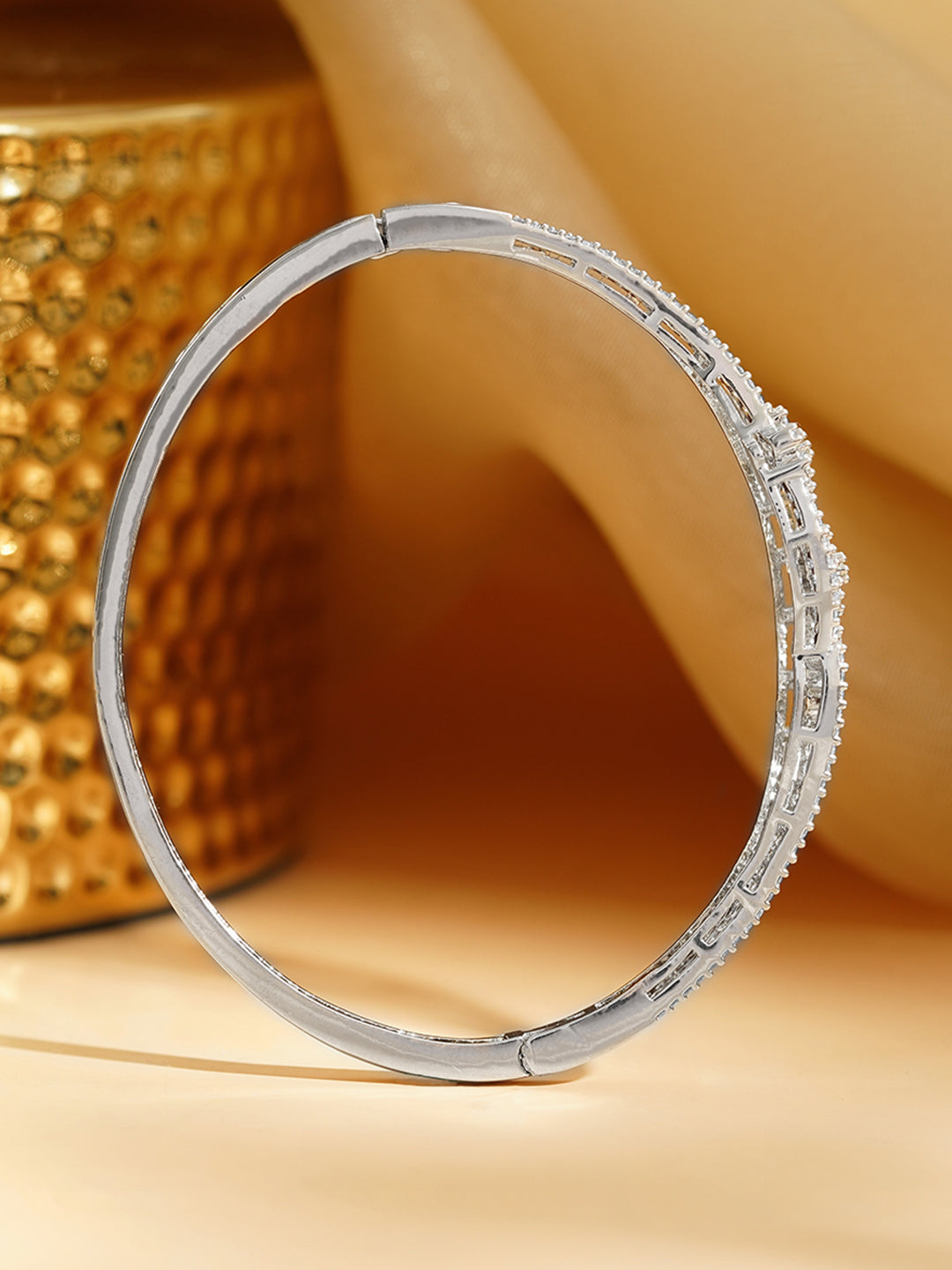 Crystal Bloom Statement Bracelet