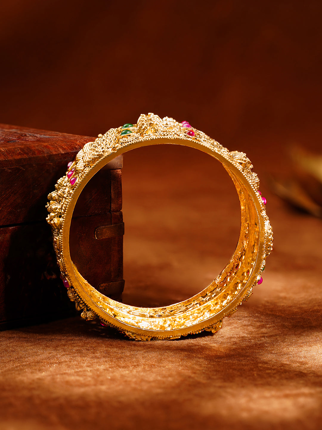 Divine Heritage Statement Gold Bangles