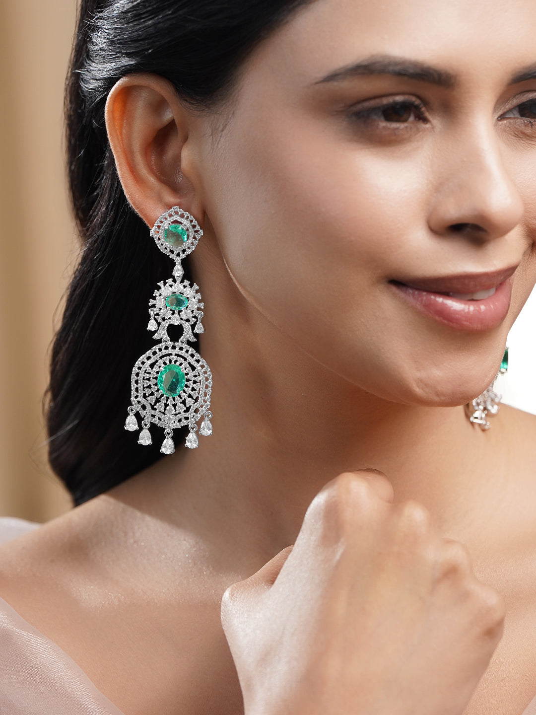 Enerald Diva Dangler Earrings