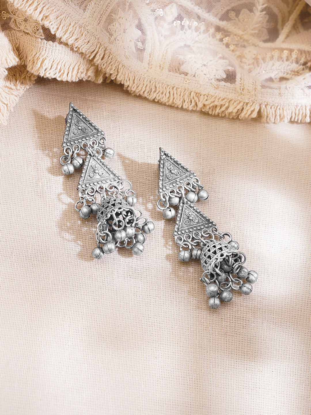 Oxidised Tribal Ghungroo Statement Necklace Set