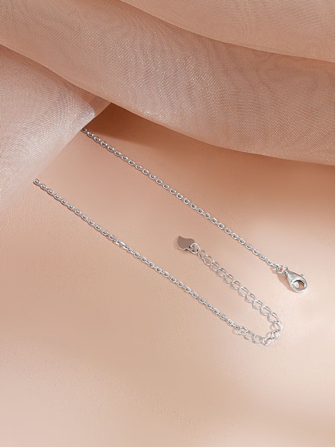 925 Fine Silver Rhodium Plated Cubic Drop Emerald Necklace