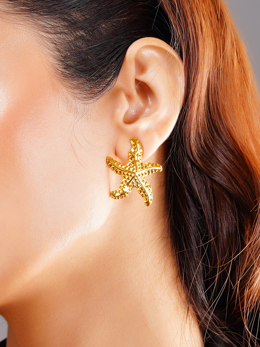Demi Fine 18K Gold Plated Stainless steel Coastal Charm Statement Earrings