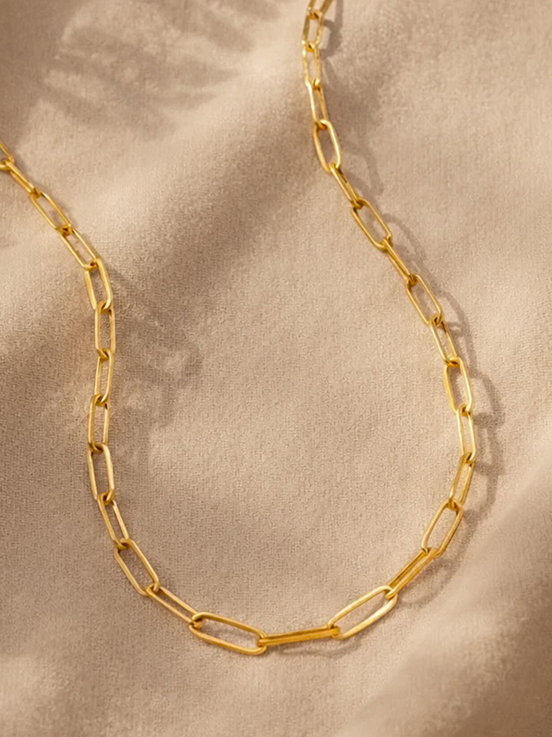 Demi Fine 18K Gold Plated Stainless steel Paperclip Chain Necklace