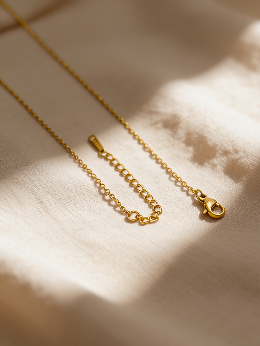 Demi Fine 18K Gold Plated Stainless steel Golden Line Pendant Chain
