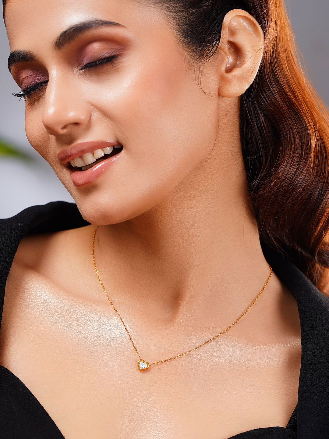 Demi Fine 18K Gold Plated Stainless steel Forever Yours Pendant Chain