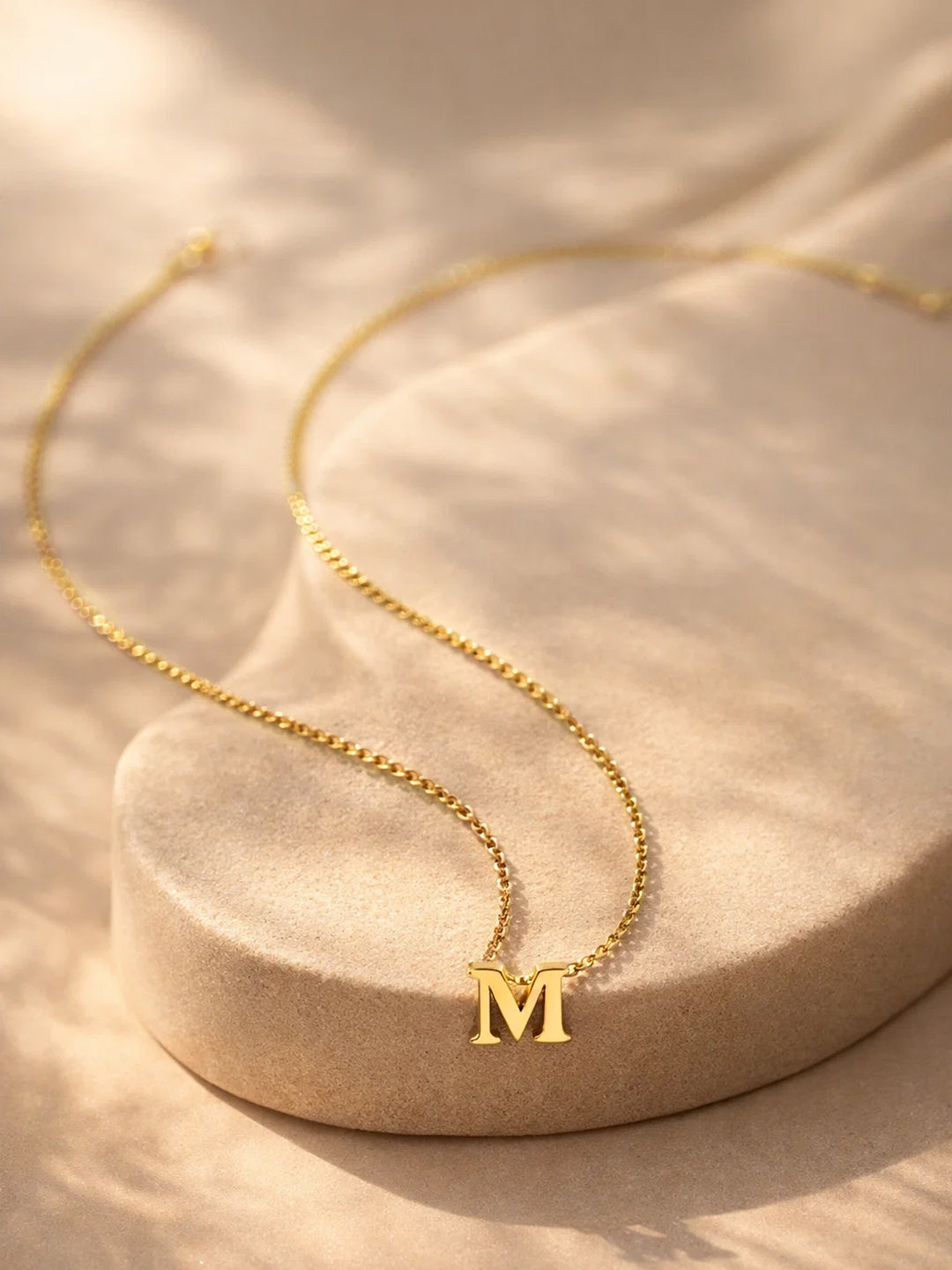 Demi Fine 18K Gold Plated Stainless steel Signature M Pendant Necklace