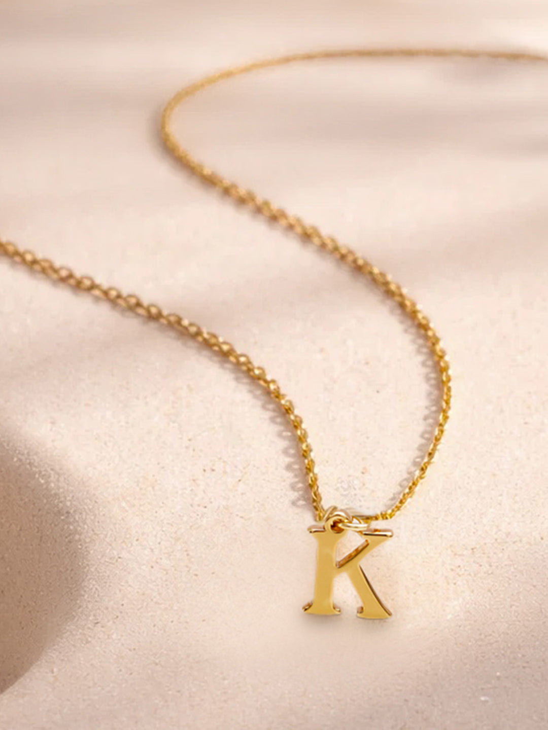 Demi Fine 18K Gold Plated Stainless steel Signature K Pendant Necklace
