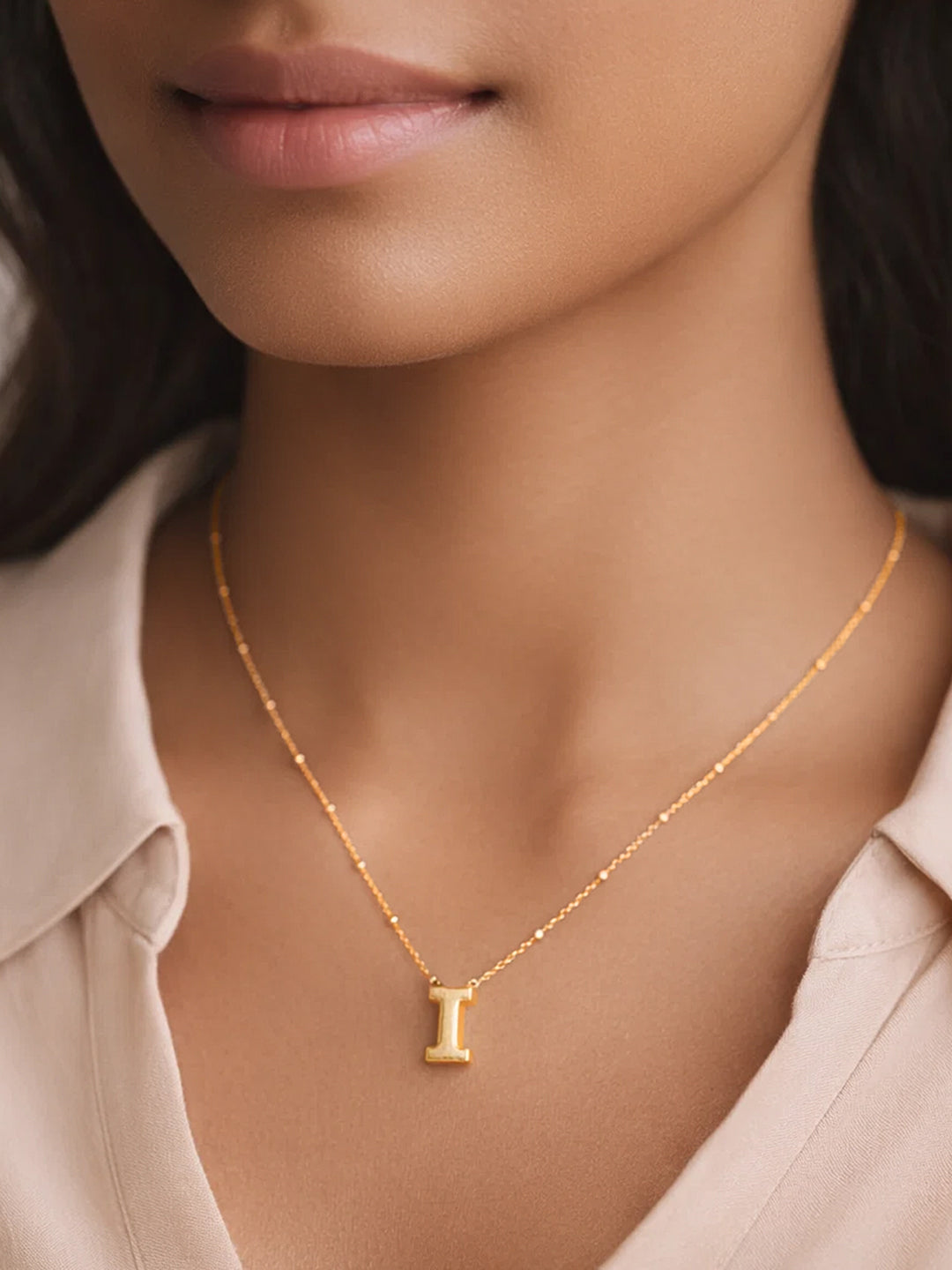 Demi Fine 18K Gold Plated Stainless steel Minimal Balloon I Necklace