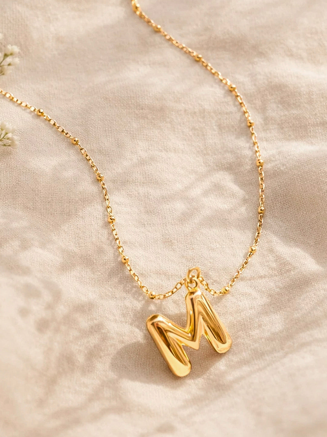 Demi Fine 18K Gold Plated Stainless steel Minimal Balloon M Necklace