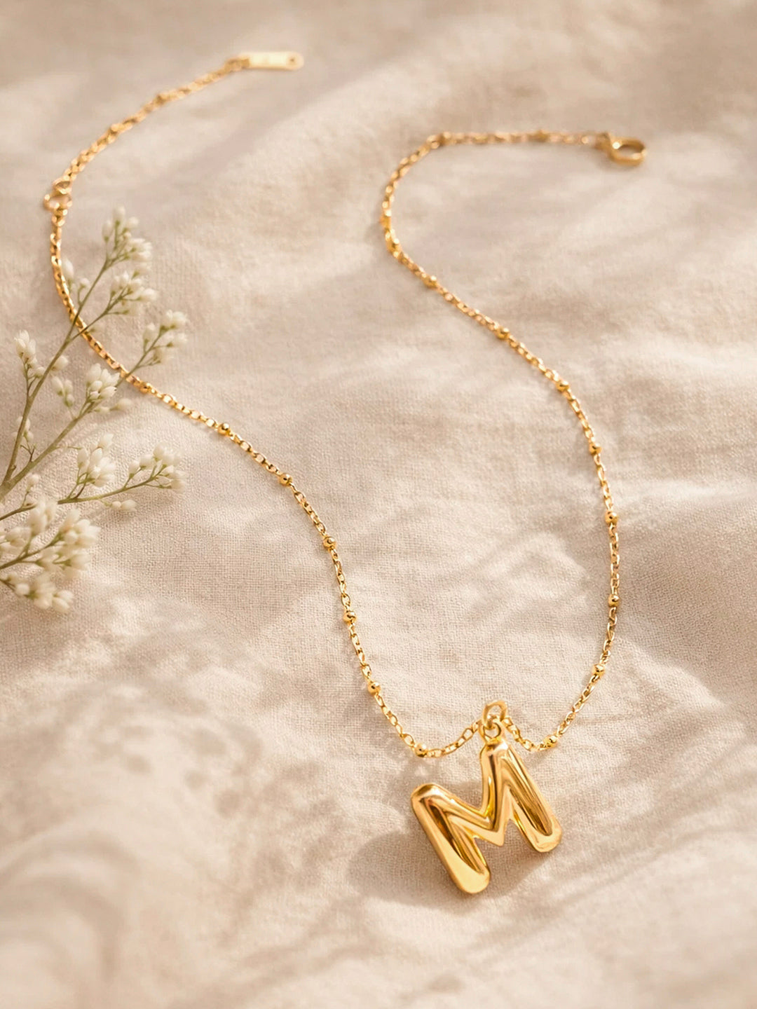 Demi Fine 18K Gold Plated Stainless steel Minimal Balloon M Necklace