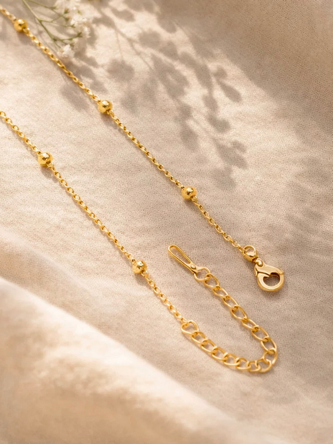 Demi Fine 18K Gold Plated Stainless steel Minimal Balloon C Necklace
