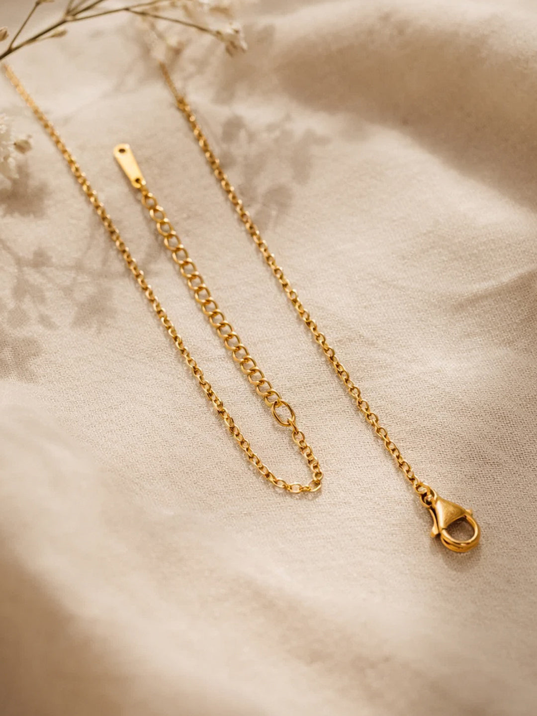 Demi Fine 18K Gold Plated Stainless steel Minimal J Pendant Necklace