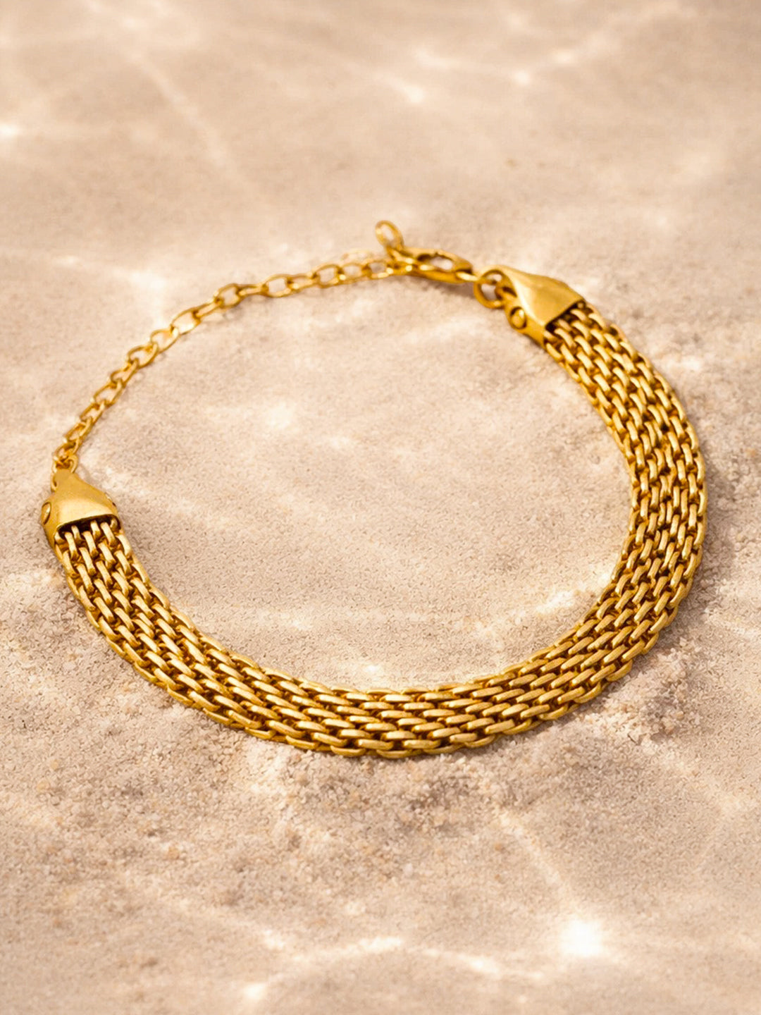 Demi Fine 18K Gold Plated Stainless steel Chunky Chain Statement Bracelet