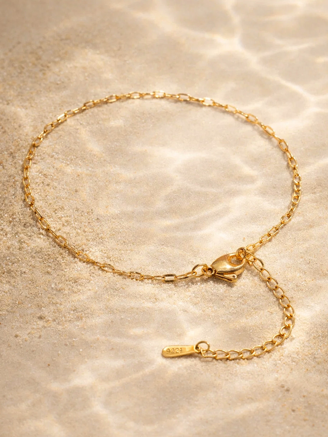 Demi Fine 18K Gold Plated Stainless steel Textured Chain Bracelet