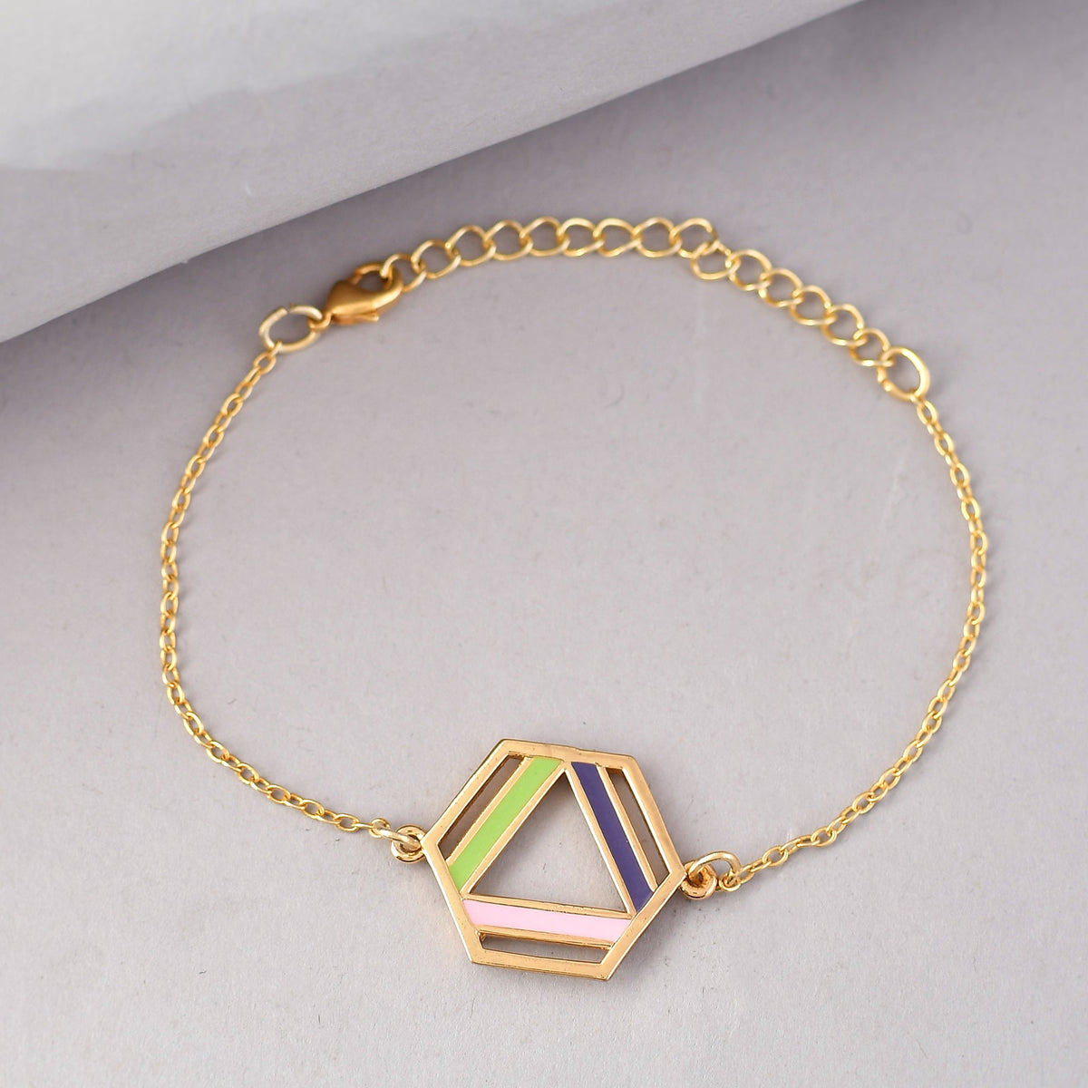 Benzene Enameled Quirky Bracelet