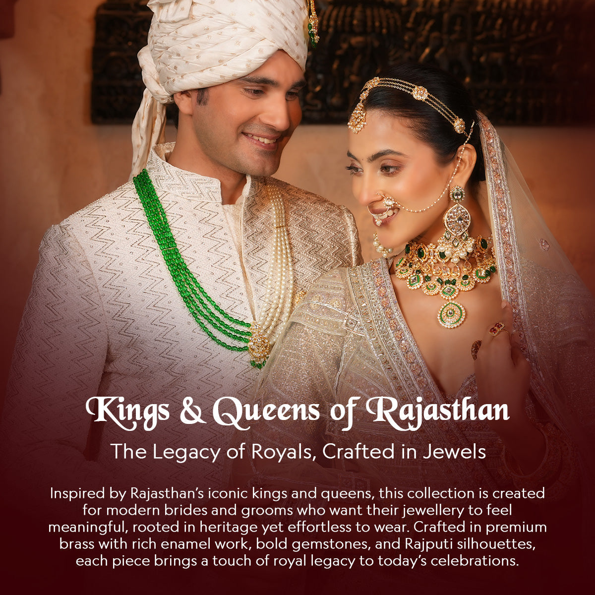 Queens of Rajasthan Gul Kundan Openable Bangles