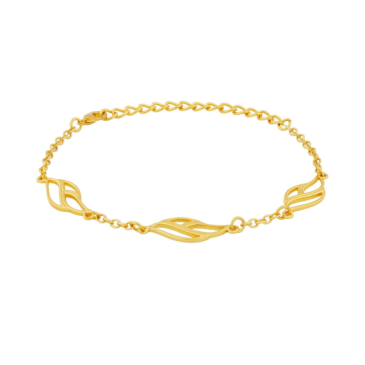 Flow Tide Shell Wave Link Adjustable Bracelet