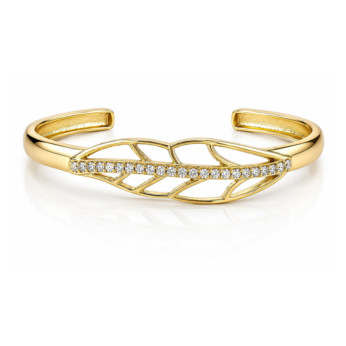 Leafy Affair Selene Leaf Cuff Bracelet
