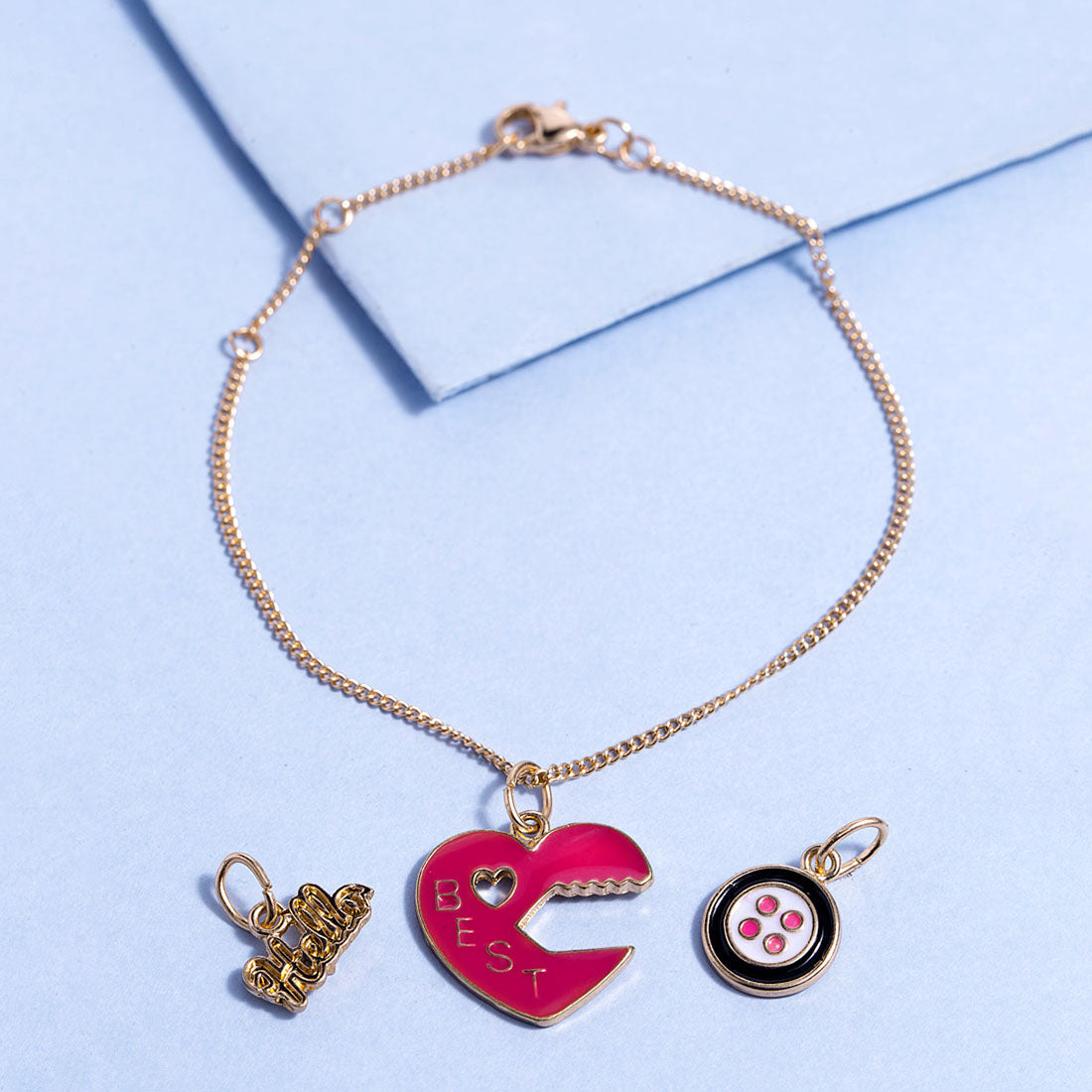 Teens Interchangeable Gold Plated Bracelet
