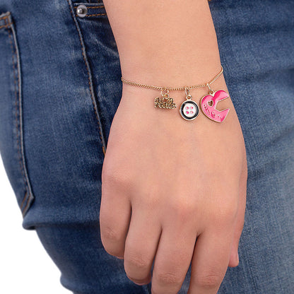 Teens Interchangeable Gold Plated Bracelet
