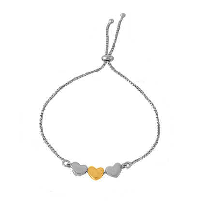 Endless Love Hearts Of Eternity Dual Tone Silver Bracelet