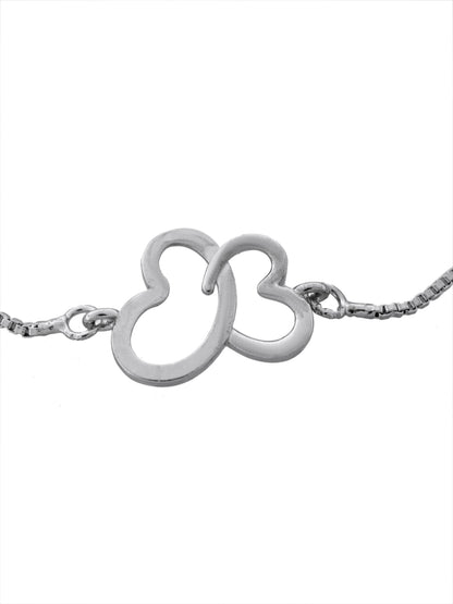 Tropical Wildlife Wings Of Butterfly  Sterling Silver Bracelet