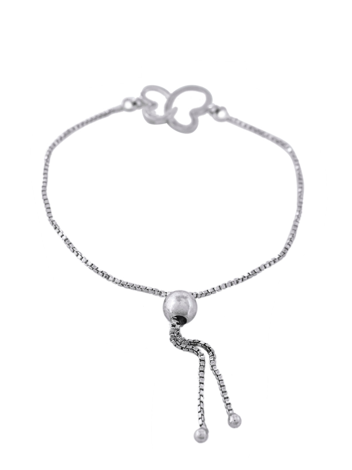 Tropical Wildlife Wings Of Butterfly  Sterling Silver Bracelet