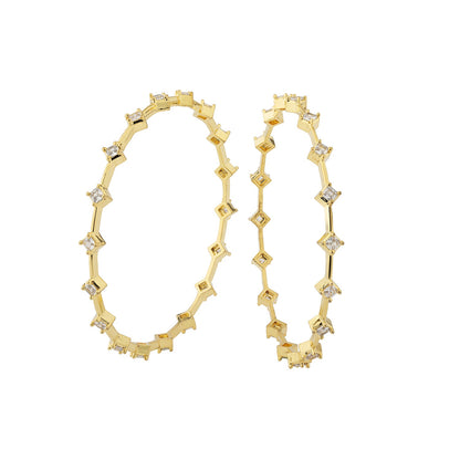 Gold Elegance Regal Mirage CZ Gold Bangles
