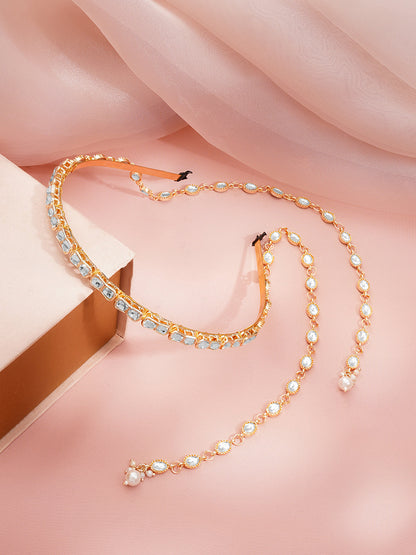 Royal Kundan Glow Hairband Accessory