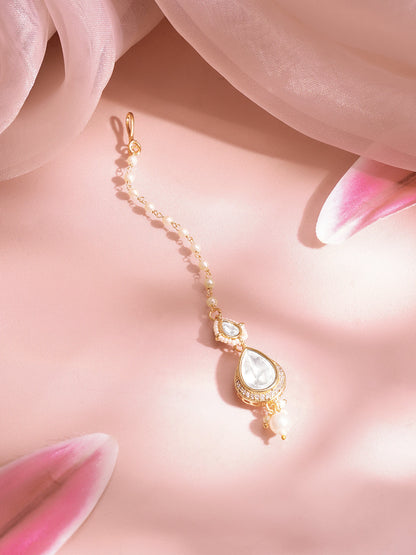 Wedding Shine Kundan Maangtikka Charm