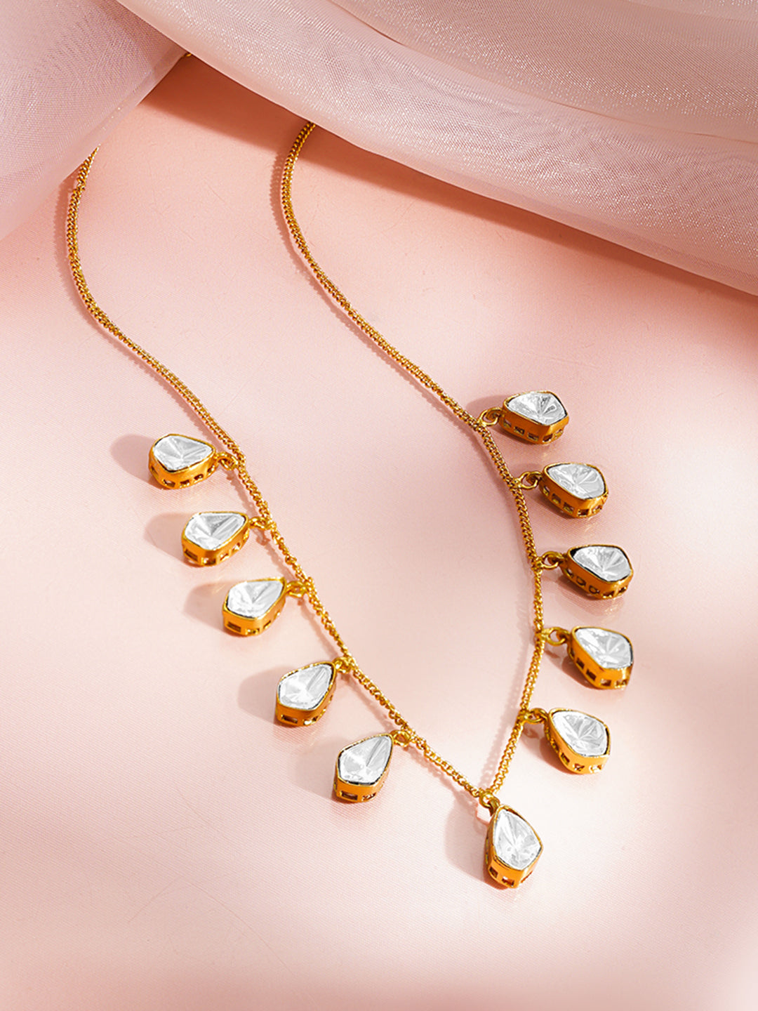 Dainty Drop Glow Charm Necklace