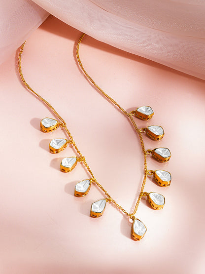 Dainty Drop Glow Charm Necklace