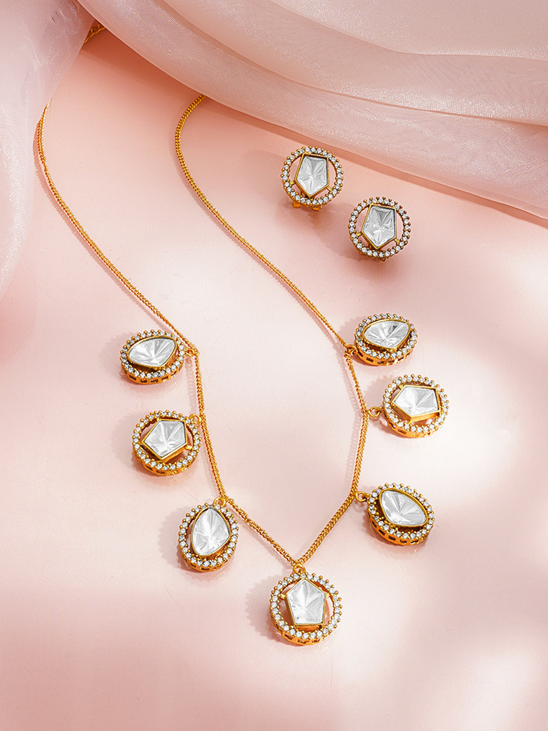 Golden Charm Glow Drop Necklace
