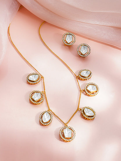 Golden Charm Glow Drop Necklace