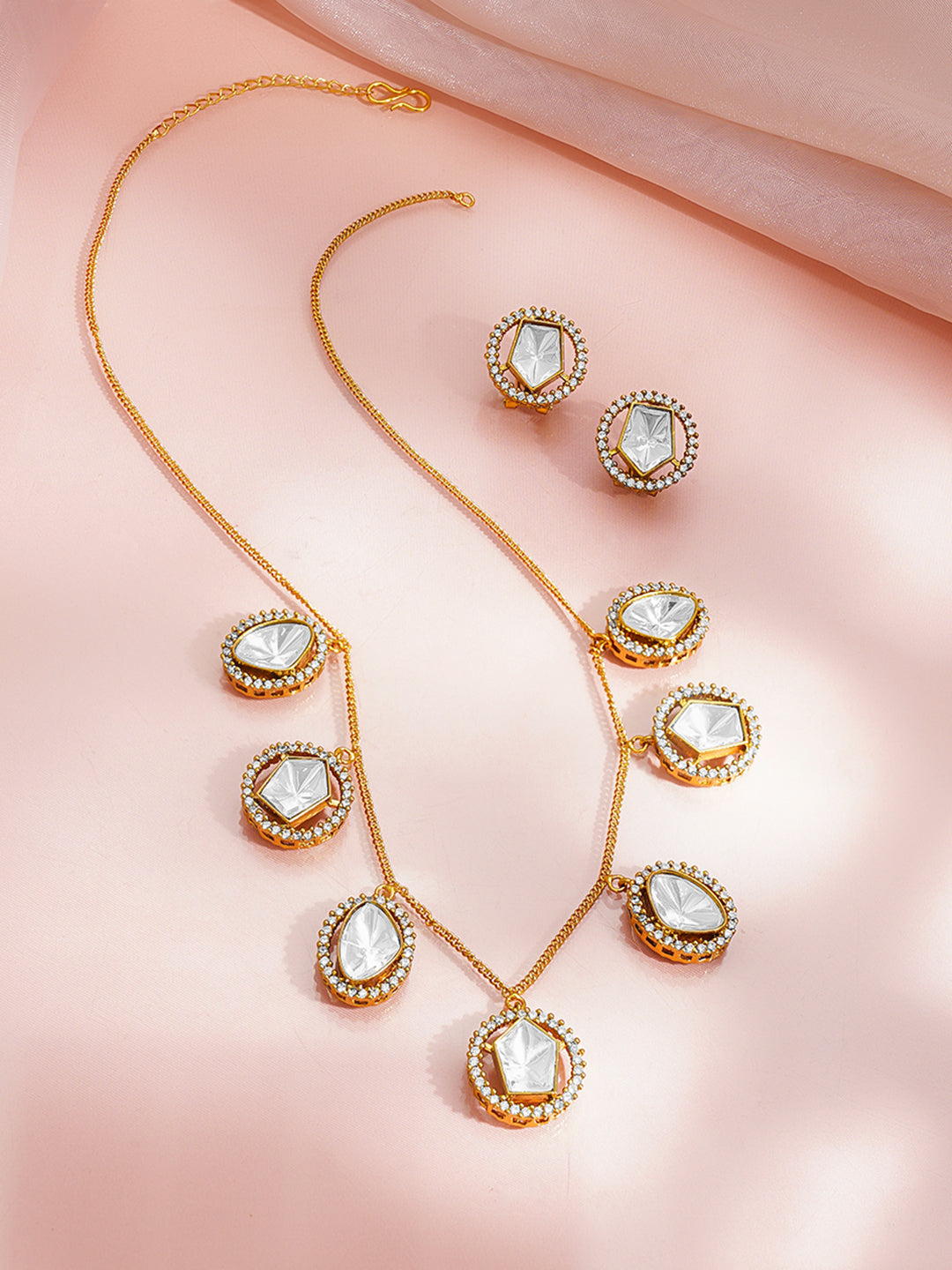 Golden Charm Glow Drop Necklace