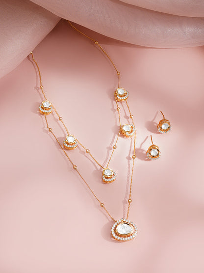 Layered Glow Charm Necklace Set