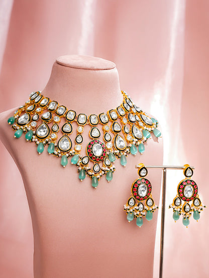 Bridal Glow Kundan Statement Necklace Set