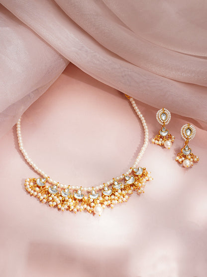 Pearl Glow Kundan Festive Choker Set