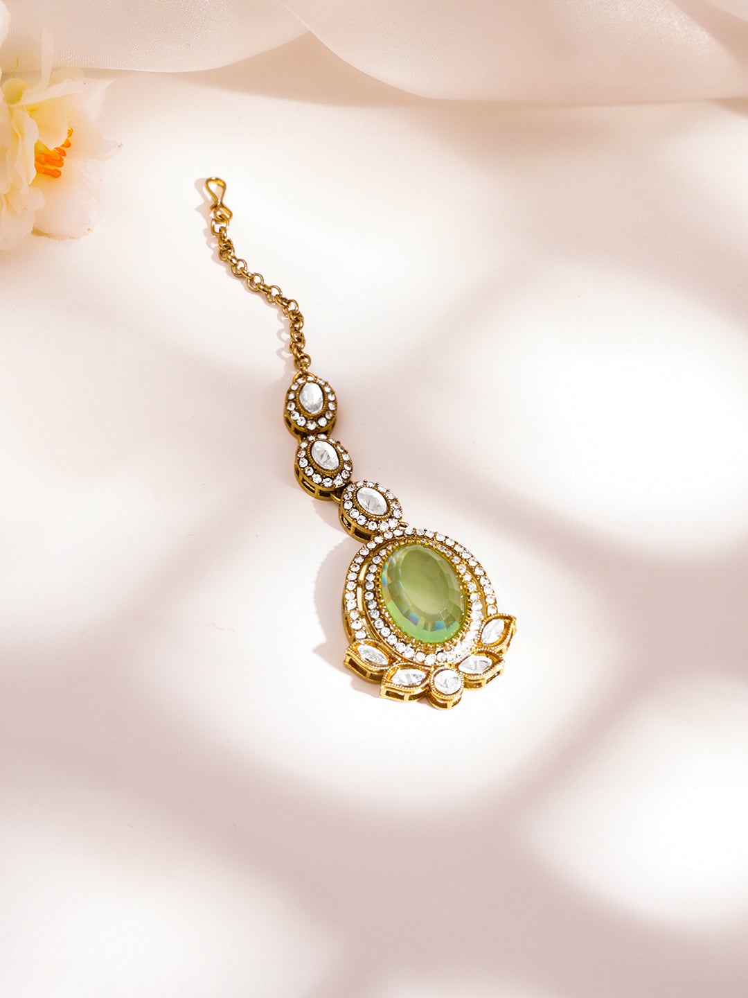 Regal Multicolor Kundan Statement Necklace Set