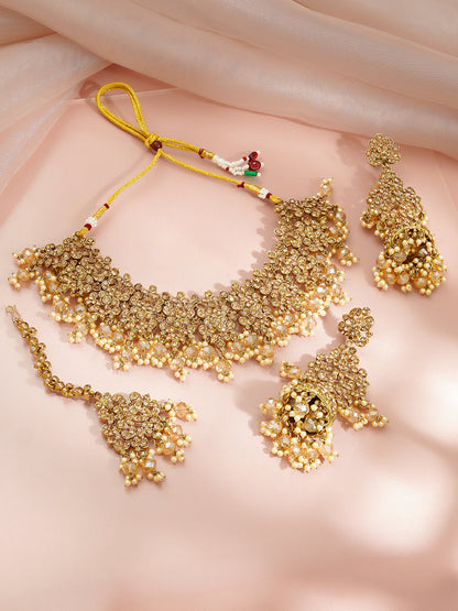 Golden Heirloom Pearl Drape Jewellery Set