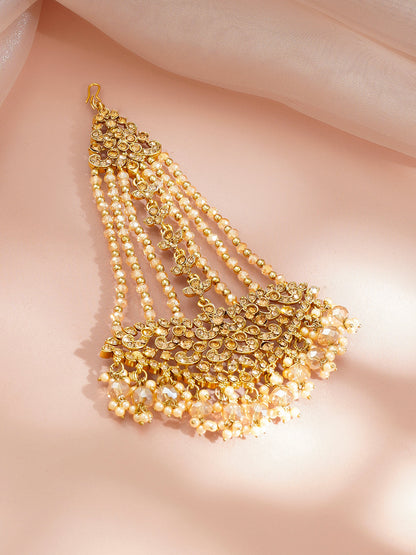 Golden Heirloom Pearl Drape Jewellery Set