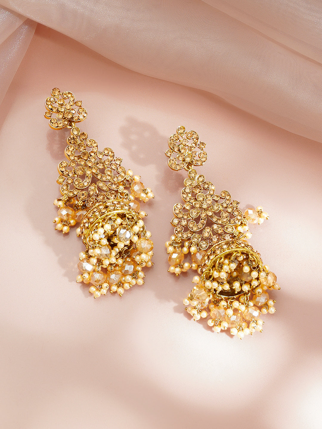 Golden Heirloom Pearl Drape Jewellery Set