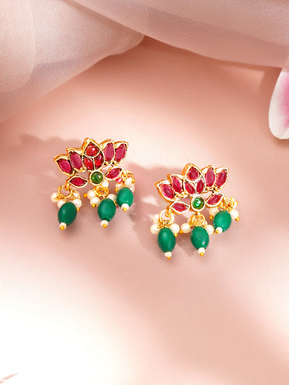 Lotus Bloom Heritage Long Necklace Set